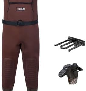 HISEA Chest Waders for Men, Waterproof 4.5mm Neoprene Fishing & Hunting Wader with Boots, Mens Womens Bootfoot Waders