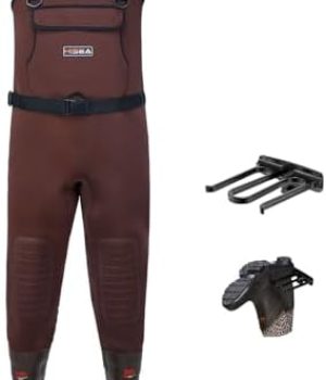 HISEA Chest Waders for Men, Waterproof 4.5mm Neoprene Fishing & Hunting Wader with Boots, Mens Womens Bootfoot Waders